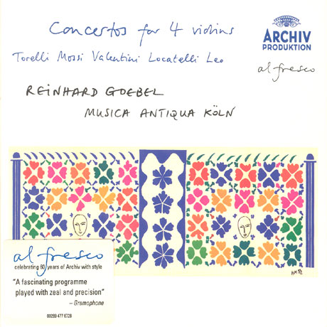 Reinhard Goebel - Concertos For 4 Violins/ Antiqua Koln 